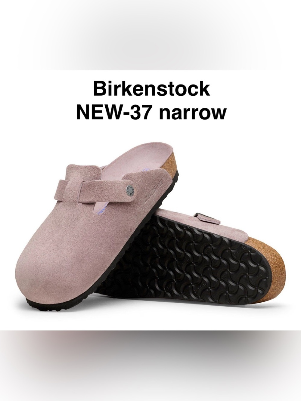 Birkenstock Boston BS- authentic 37 N-Suede Clog -faded purple-NEW!